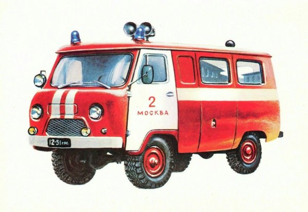 УАЗ 452 Буханка раскраска