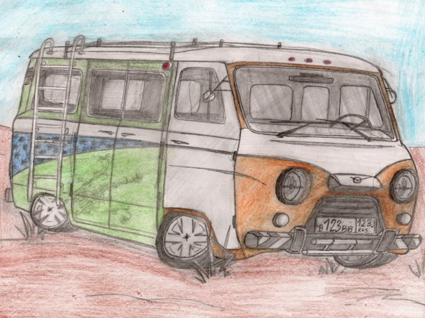 Раскраска УАЗ фермер