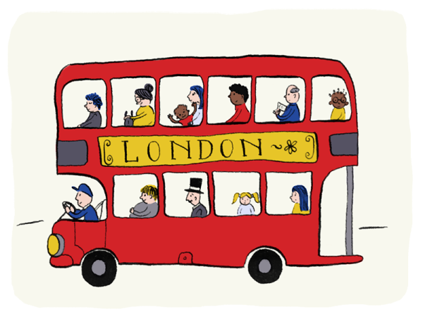 Английский автобус рисунок