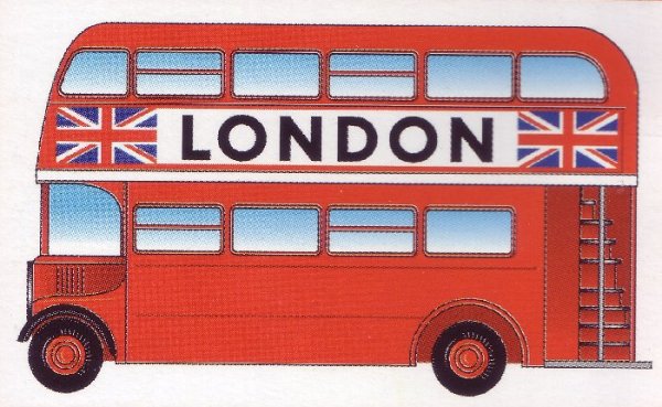 Лондонский автобус рисунок