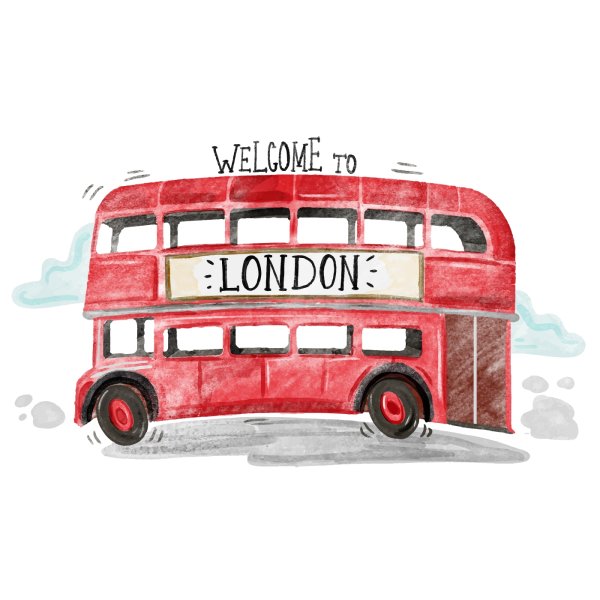 Рисование английский автобус