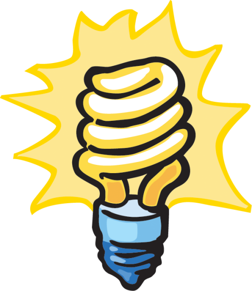 Энергосберегающая лампа раскраска