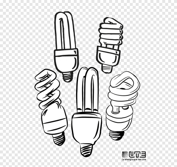 Энергосберегающая лампа вектор