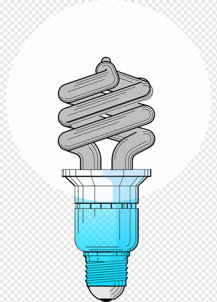 Энергосберегательные лампочки на белом фоне