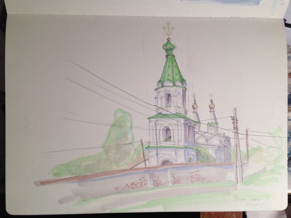 Астраханский Кремль карандашом