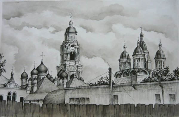 Зарисовки Кремля Астрахань