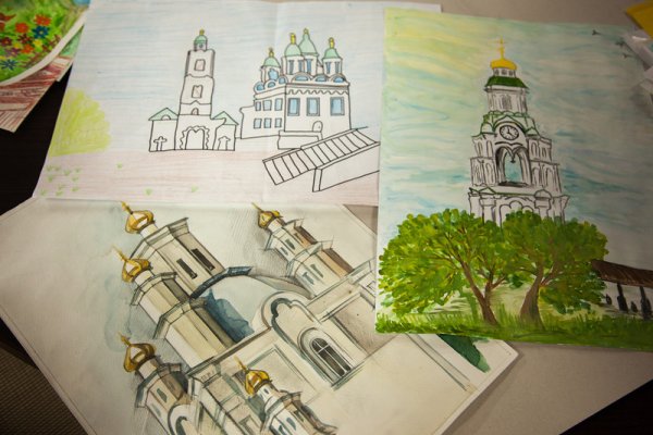 Детские рисунки Астраханского Кремля