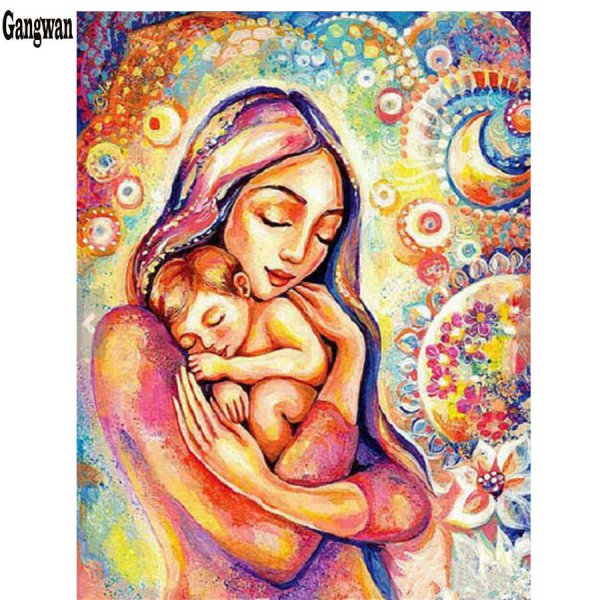 Рисование образ мамы