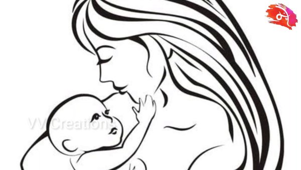 Мама набросок