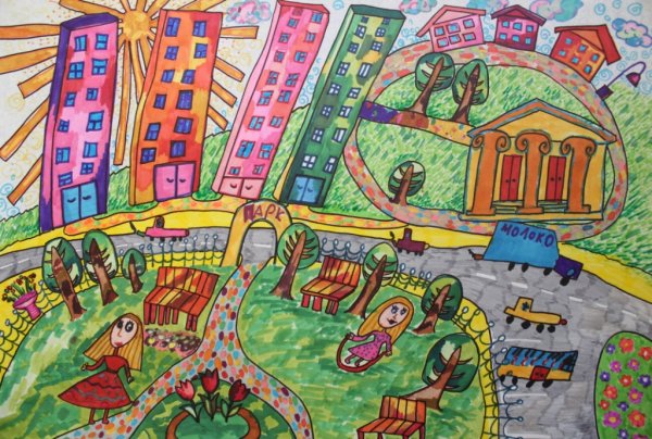 Рисование мой город