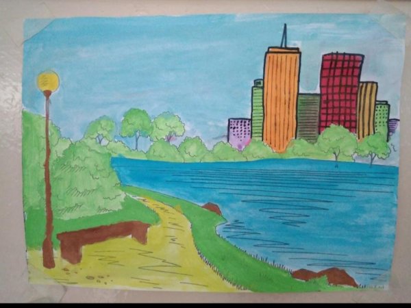 Рисунок на тему город