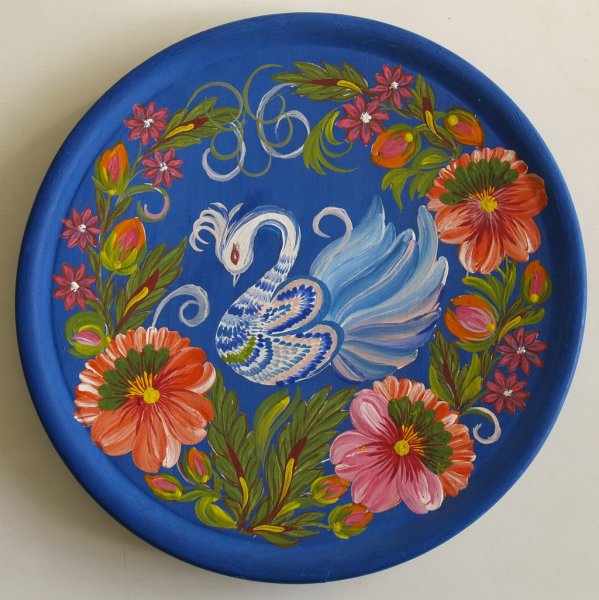Петриковская роспись на тарелочках