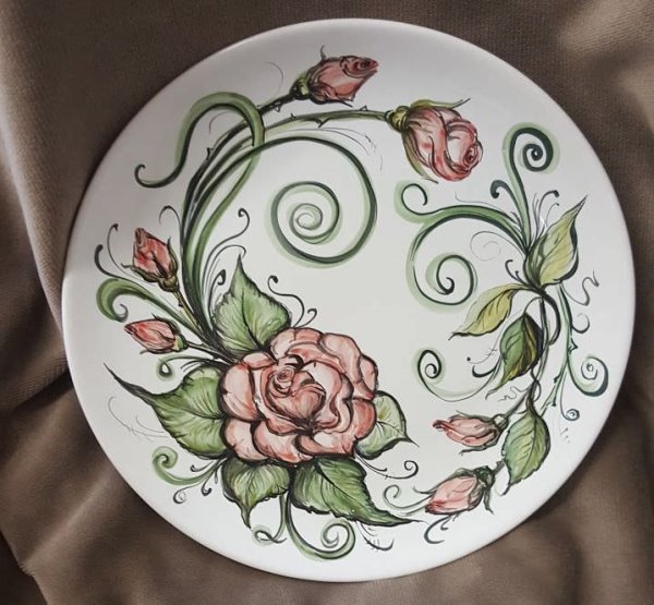 Роспись тарелок