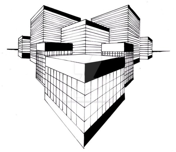 Здание в перспективе