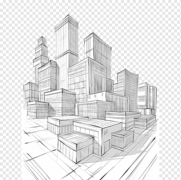 Зарисовка современного города