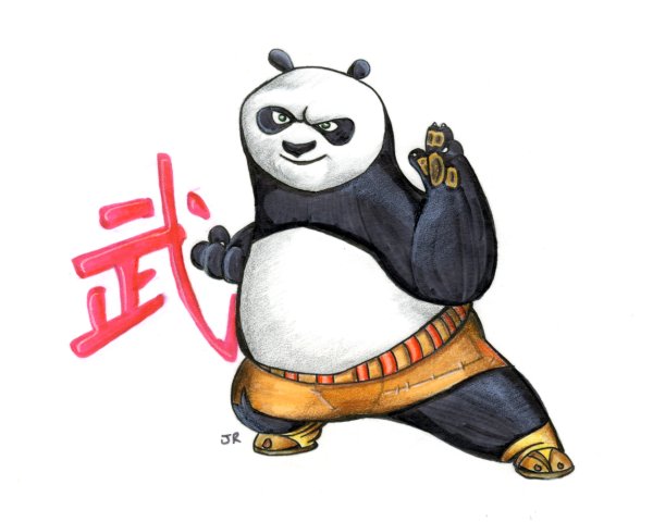 Кунг фу Панда нарисовать