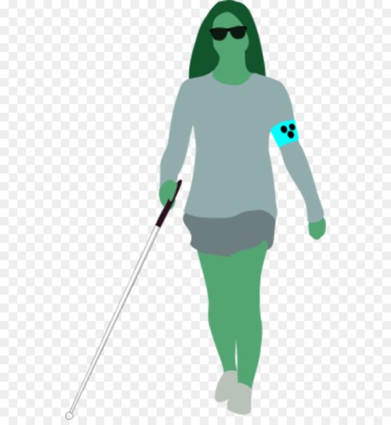 Слепой человек