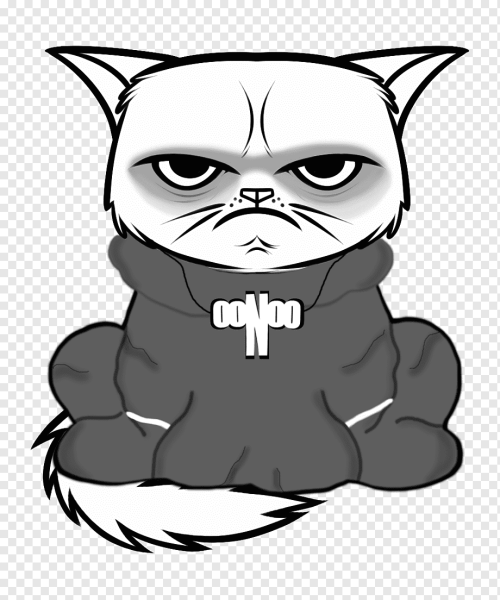 Злой кот эскиз
