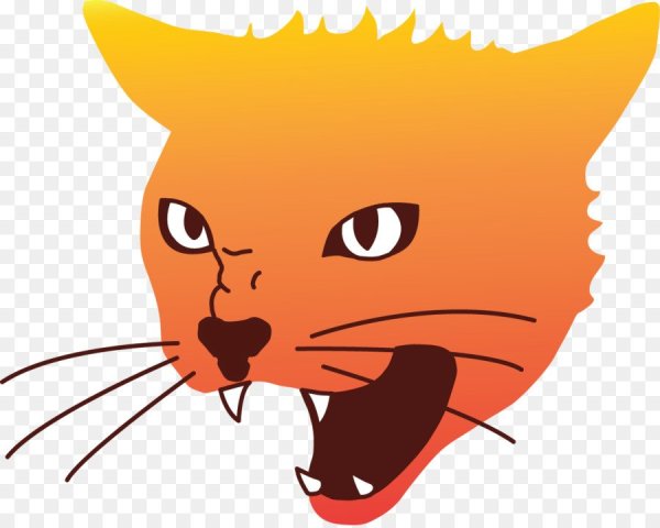 Злой мультяшный кот