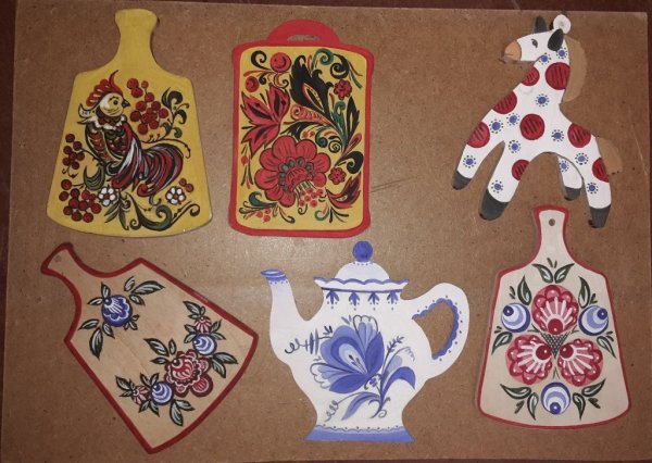 Традиционная роспись Городецкая Хохломская Городецкая