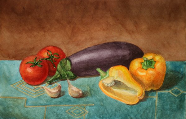 Натюрморт с овощами