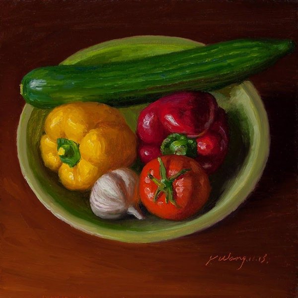 Натюрморт из овощей и фруктов