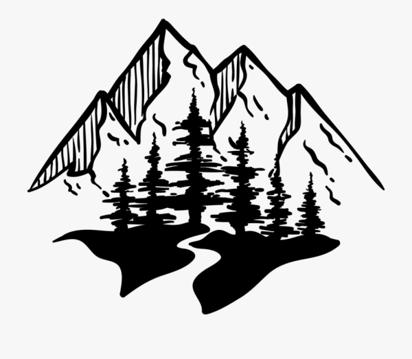 Горы силуэт