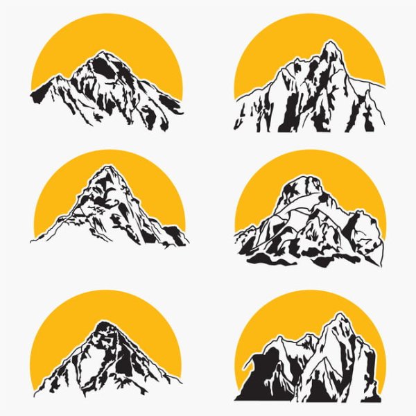 Горы вектор