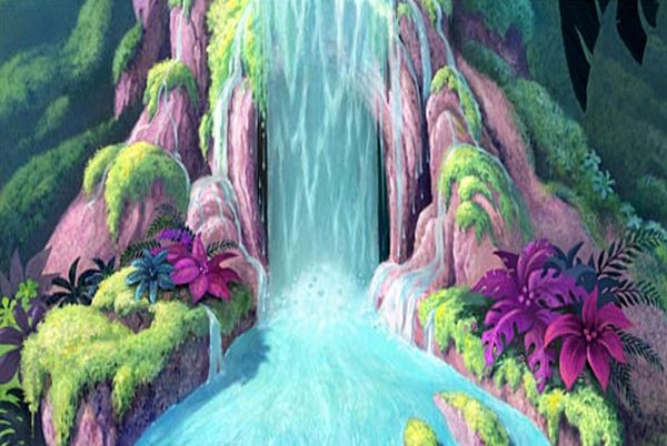 Водопад мультяшный