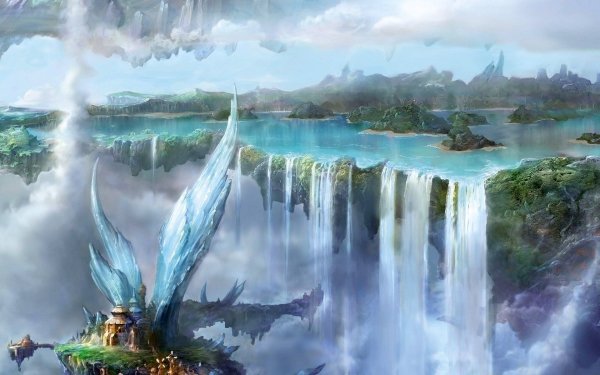 Водопад арт фэнтези