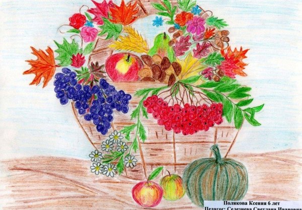 Рисование осенние дары