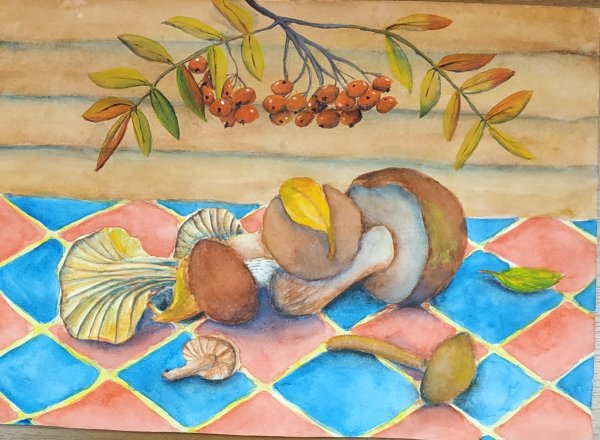 Рисование овощей и фруктов