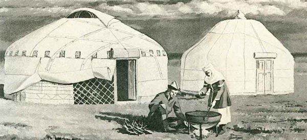 Казахская юрта