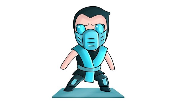 Саб-Зиро Mortal Kombat рисунок