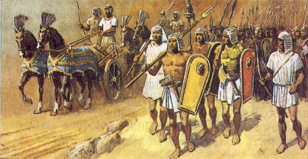 Колесница египтян древнего Египта