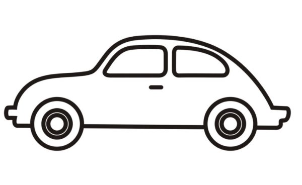 Машина трафарет для детей