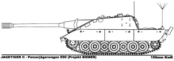 Танк Ягдтигр е100