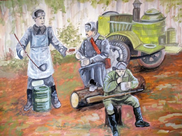 Рисование солдат