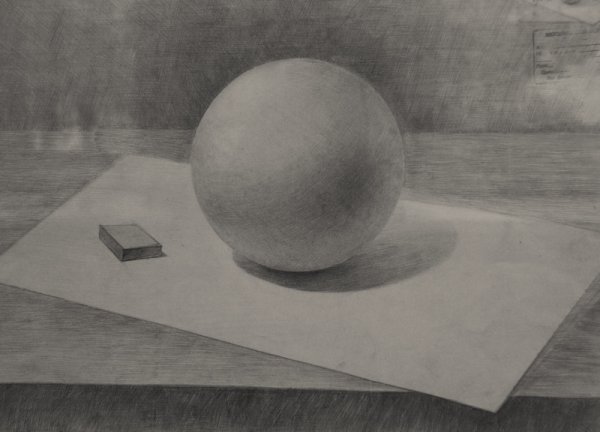 Гипсовый шар для рисования
