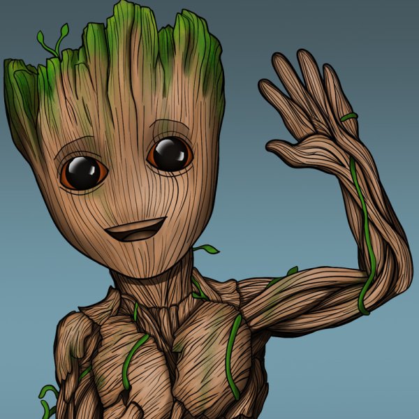 Маленький Грут арт