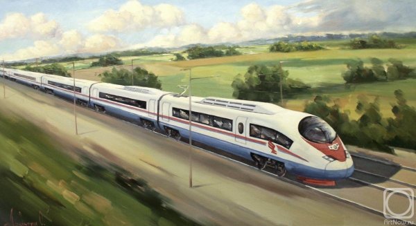 Художник Александр Журавлев электропоезд