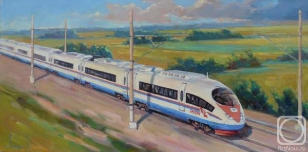 Живопись поезда современные