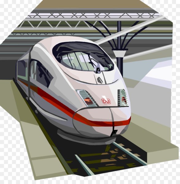 Скоростной поезд сбоку вектор