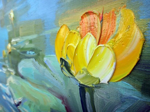 Масляная живопись картины мастихин