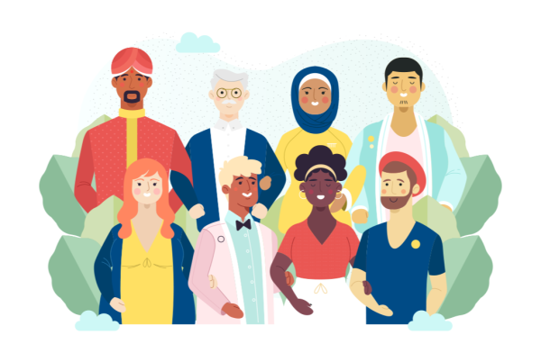 Разные культуры иллюстрация