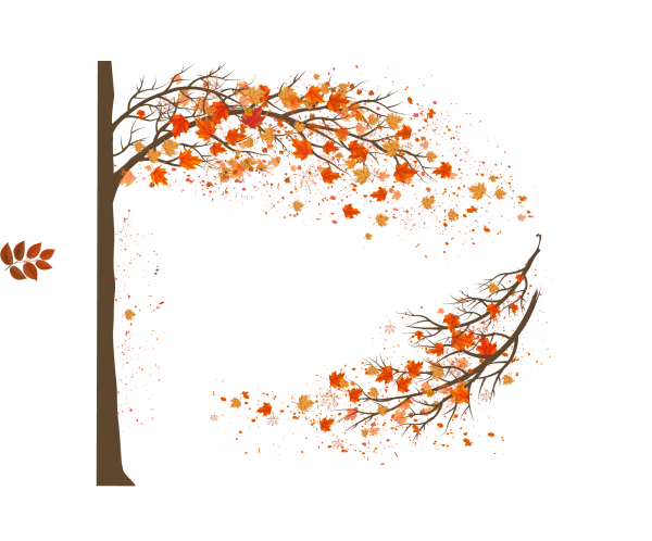 Дерево осень вектор