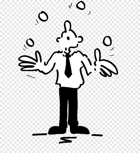 Клоун жонглирует