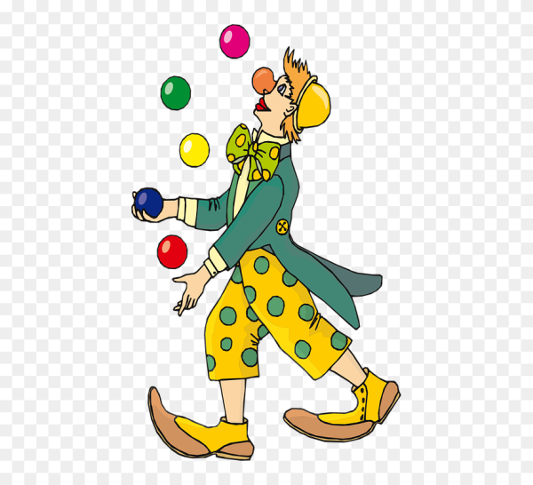 Клоун жонглер