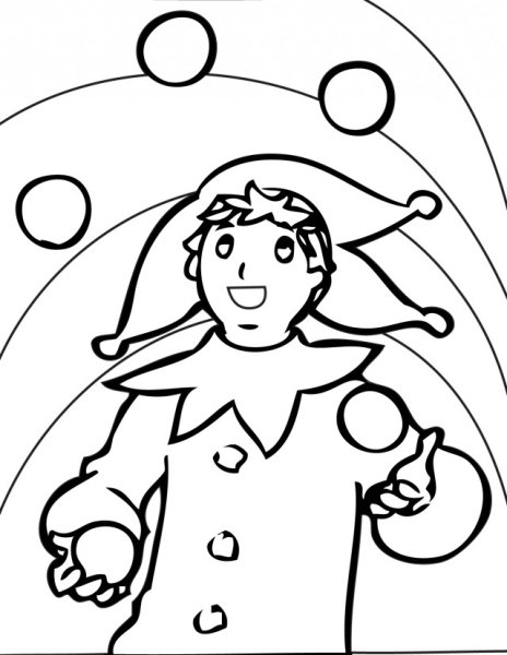 Клоун мультяшный