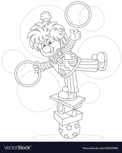 Жонглер мультяшный